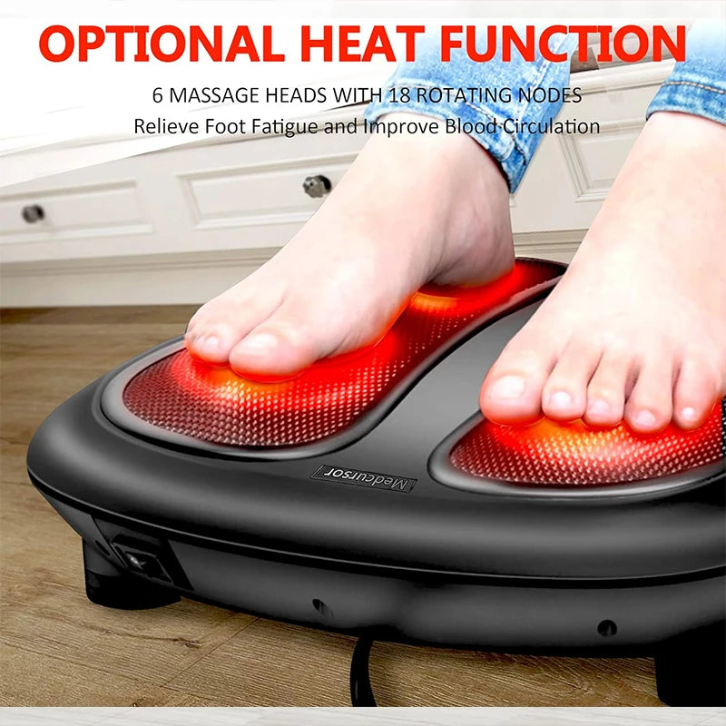Electric Foot Massager with Heat: Deep Kneading by Nekteck