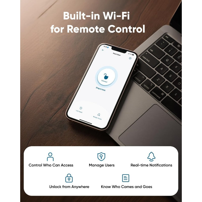 Smart Lock C30: Keyless WiFi Deadbolt for Front Door