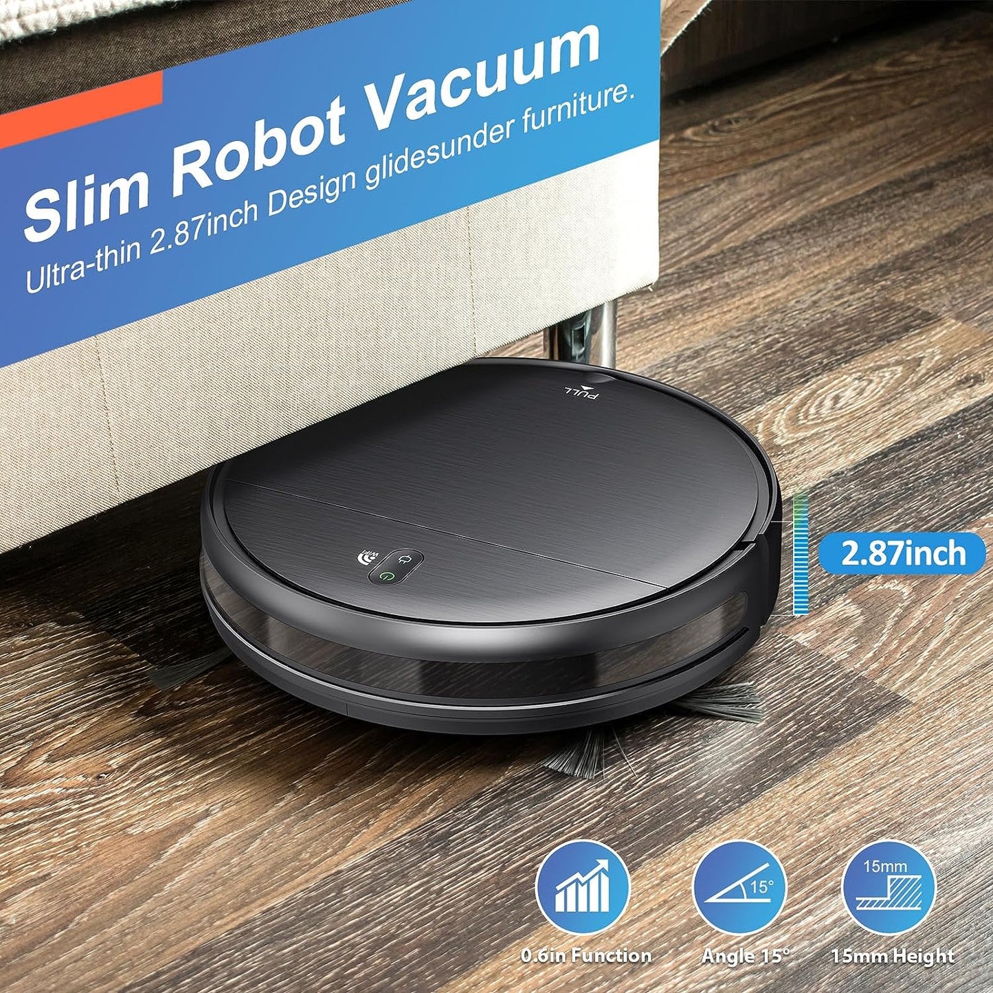 6000Pa Robot Vacuum Cleaner - Auto Charge & App Control