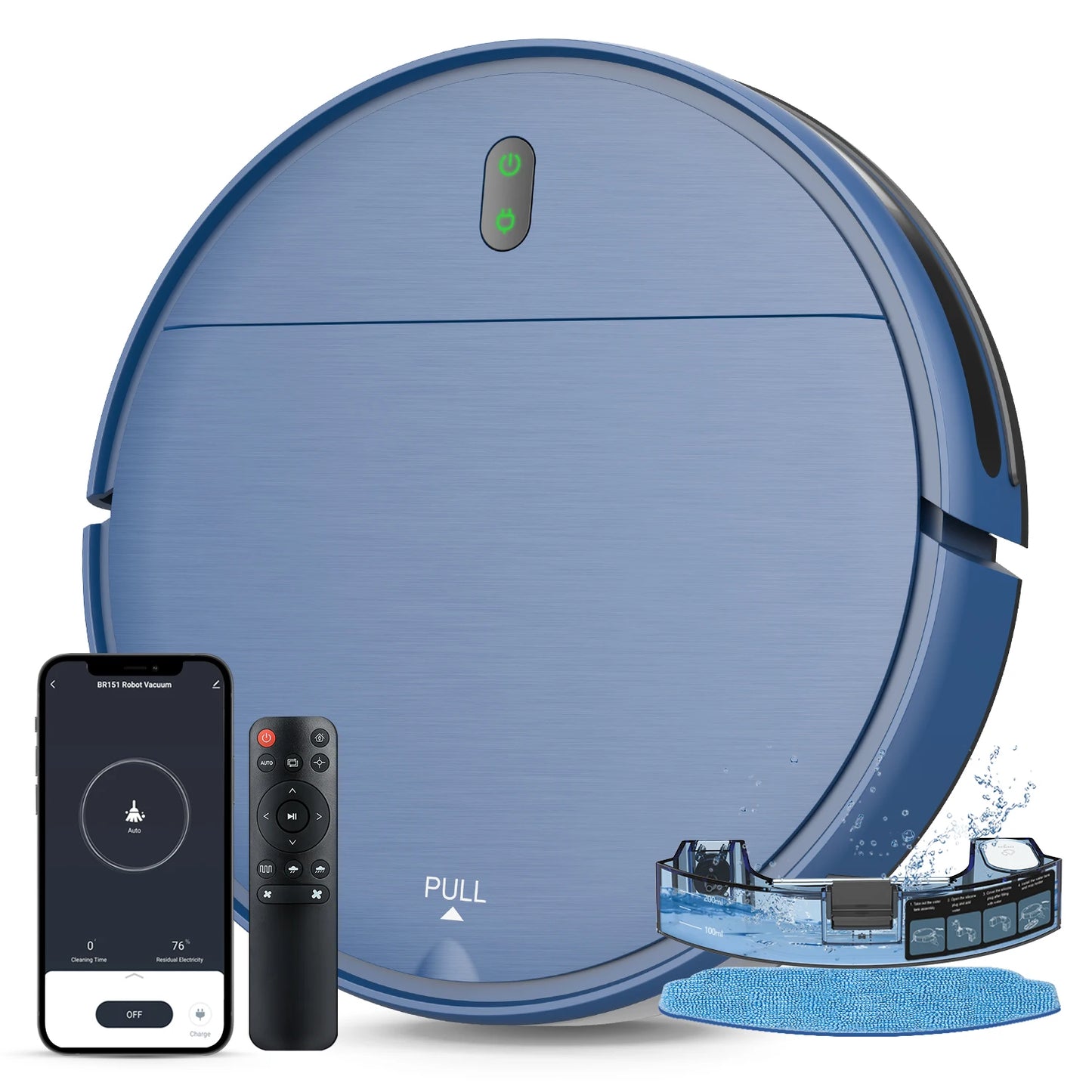 6000Pa Robot Vacuum Cleaner - Auto Charge & App Control