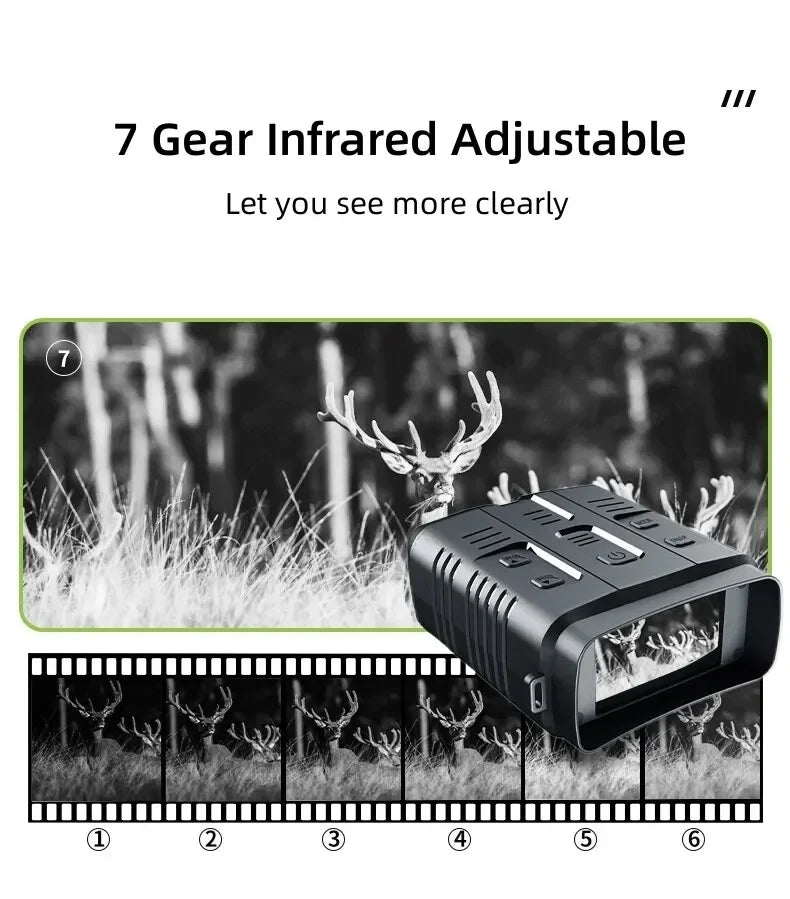 4K Infrared Night Vision Binoculars 10x Zoom WiFi Telescope