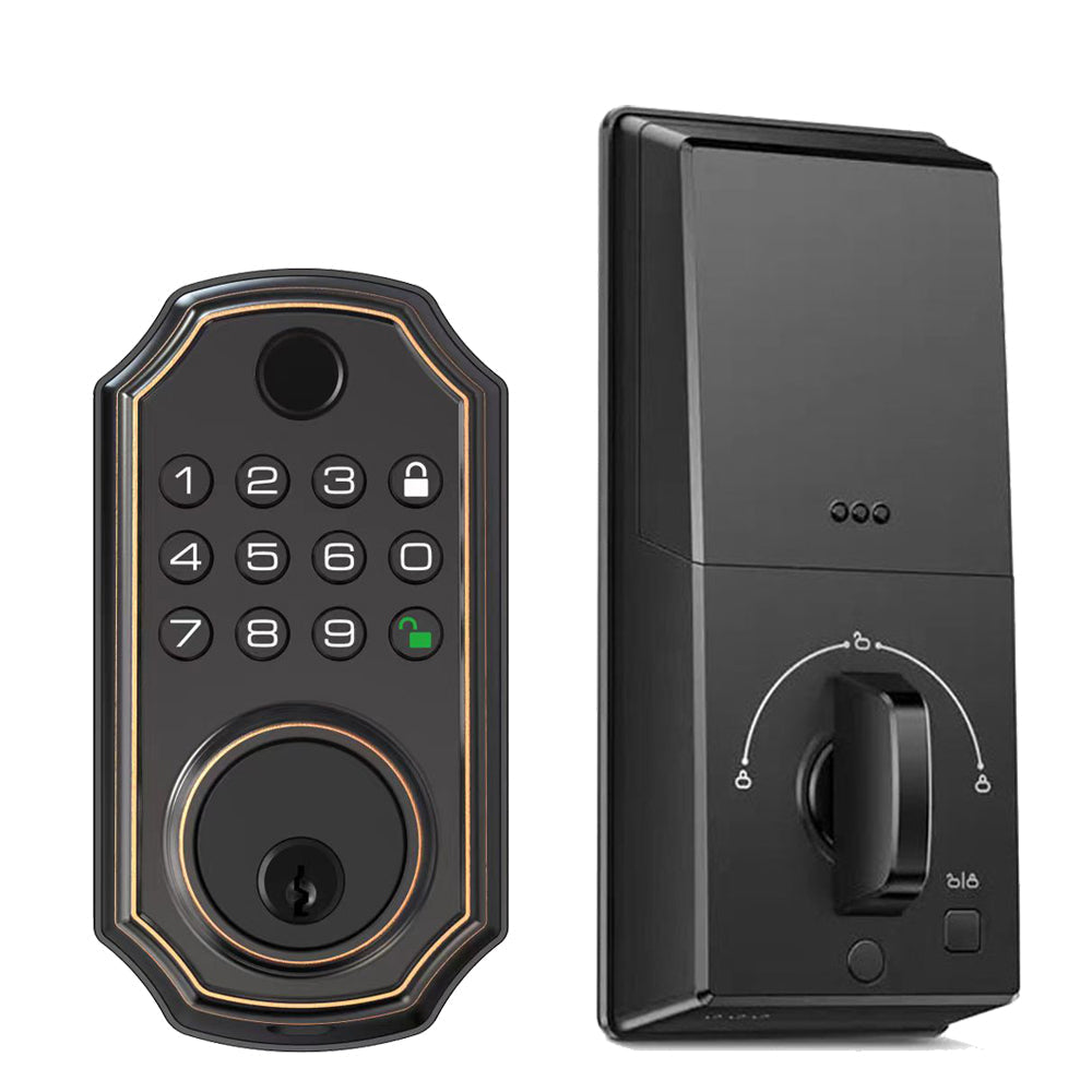 Fingerprint Smart Deadbolt Keyless Entry Lock Bluetooth