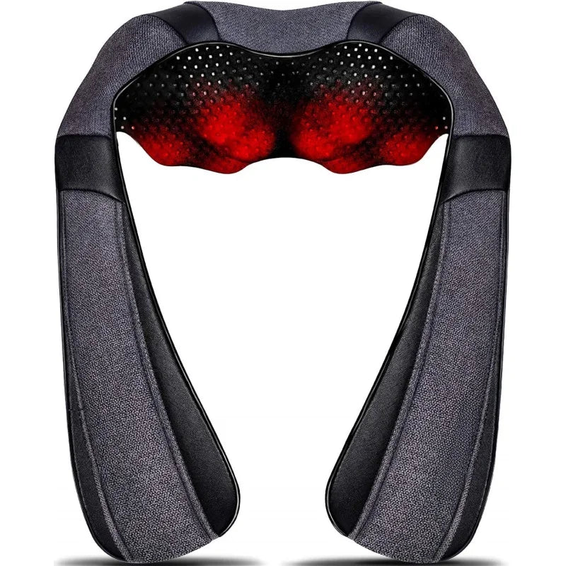 Shiatsu Neck & Shoulder Massager - Heated Deep Tissue Relief