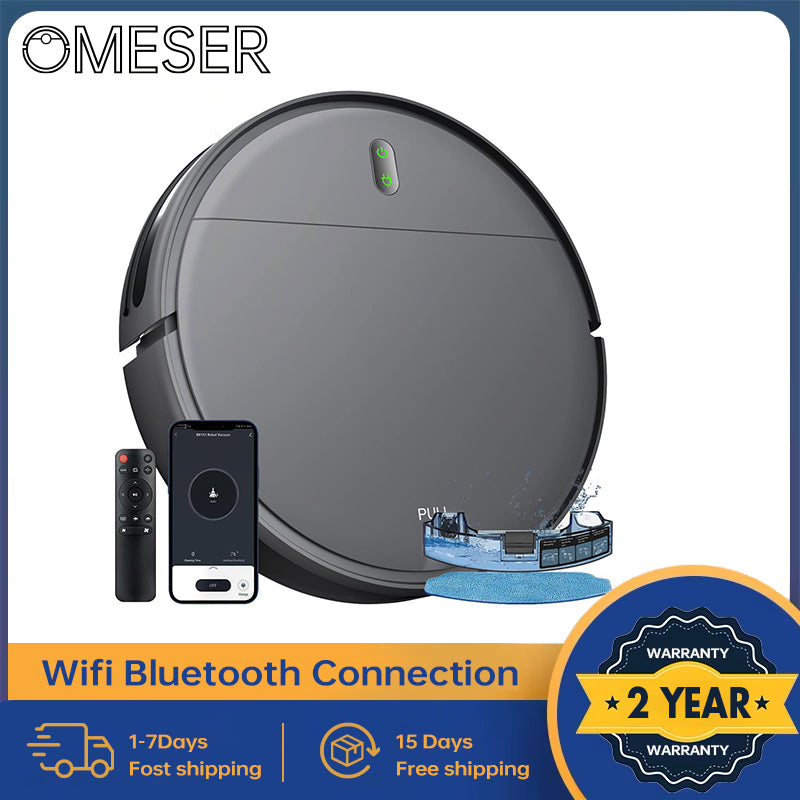 6000Pa Robot Vacuum Cleaner - Auto Charge & App Control