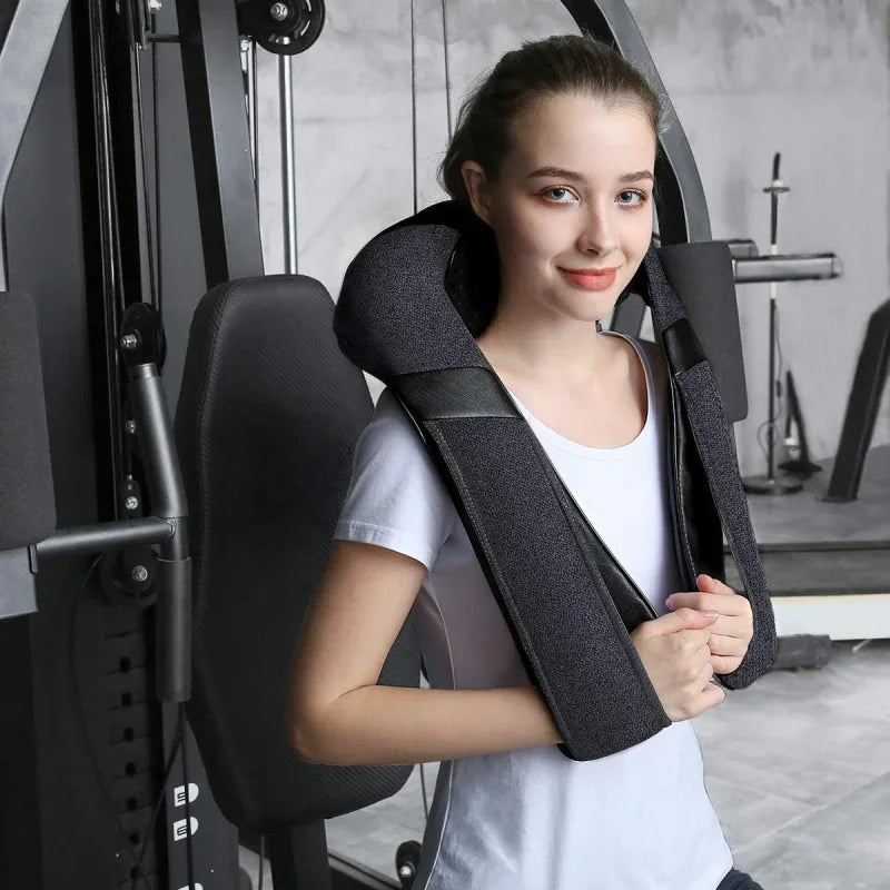 Shiatsu Neck & Shoulder Massager - Heated Deep Tissue Relief