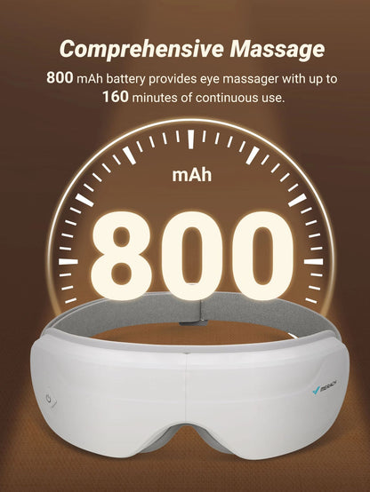Eye Massager with Heat & Music - MERACH Smart Eye Mask