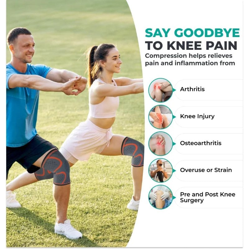 Knee Braces for Pain Relief - Compression Sleeve Support