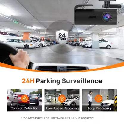 2K Dash Cam 1296P HD Night Vision WiFi Car DVR Recorder
