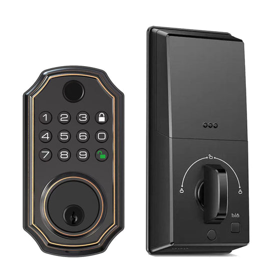 Fingerprint Smart Deadbolt Keyless Entry Lock Bluetooth