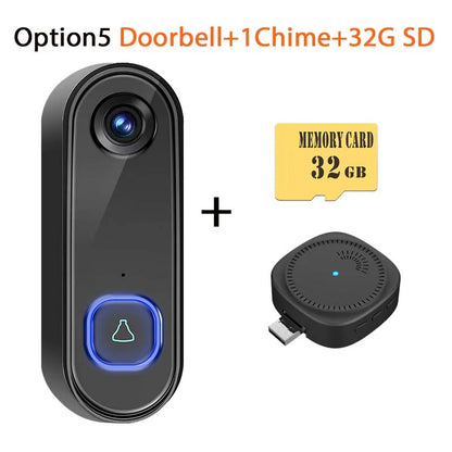 Tuya 1080P WiFi Video Doorbell - Alexa & Google Compatible