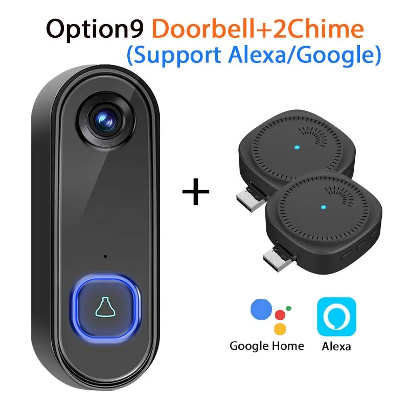 Tuya 1080P WiFi Video Doorbell - Alexa & Google Compatible
