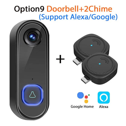 Tuya 1080P WiFi Video Doorbell - Alexa & Google Compatible