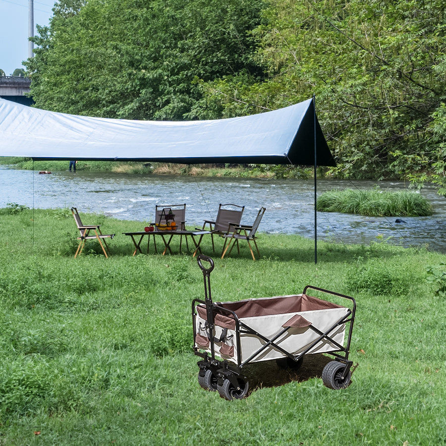 500lbs Heavy Duty Folding Cart - Beach & Camping Wagon
