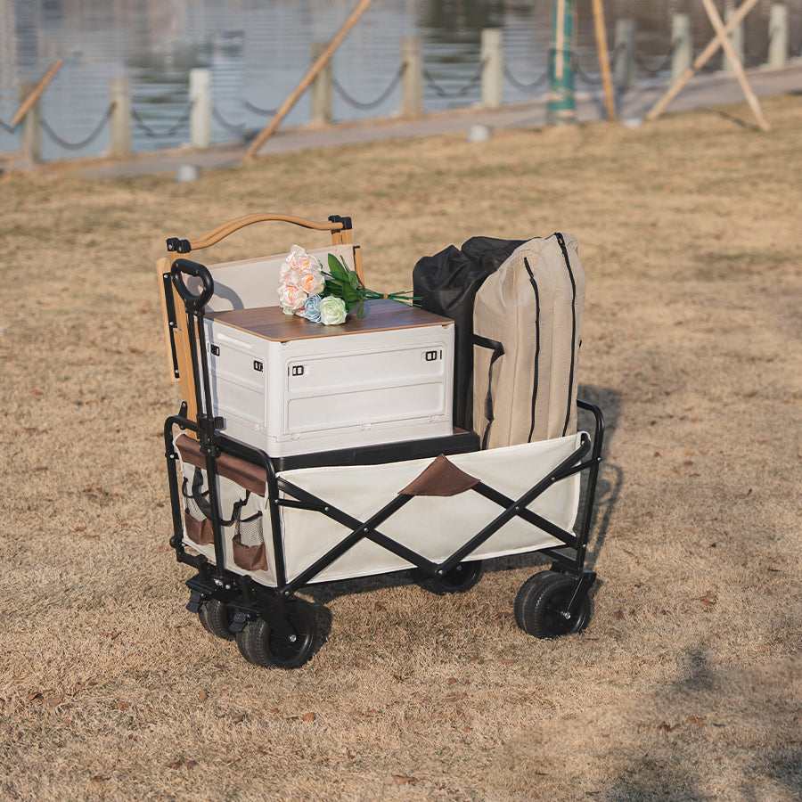 500lbs Heavy Duty Folding Cart - Beach & Camping Wagon