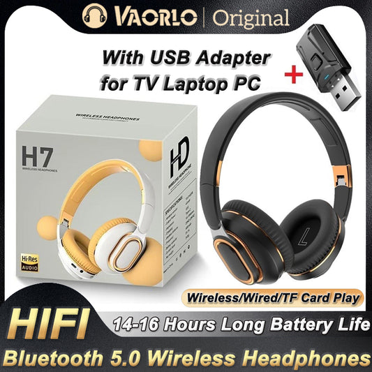 Bluetooth H7 TV Headphones: Wireless, Noise Cancelling, Mic