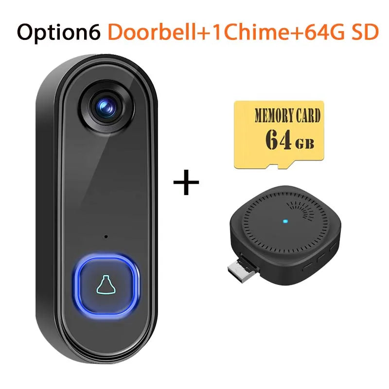 Tuya 1080P WiFi Video Doorbell - Alexa & Google Compatible